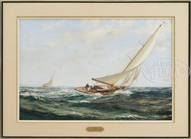 THE RACE by Montague Dawson